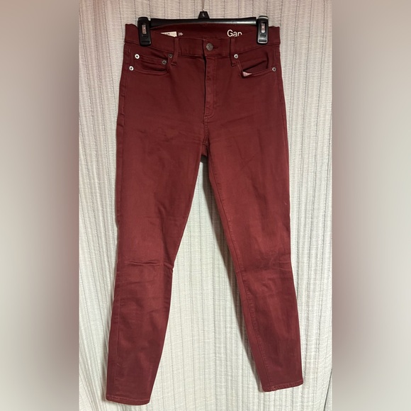 GAP Denim - GAP Women's Resolution True Skinny Jeans in Rich Burgundy